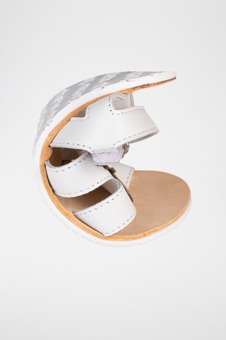 Sandali alla schiava in pelle - Bianco