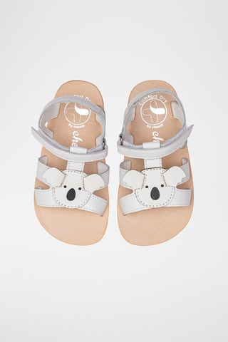 Sandali alla schiava in pelle - Bianco