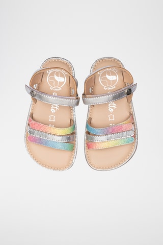 Sandali in pelle - Argentato