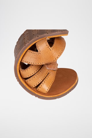 Sandali in pelle - Marrone