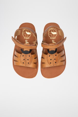 Sandali in pelle - Marrone