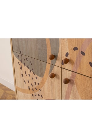 Commode 4 portes - 95 x 111 x 36 cm