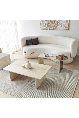 2 Tables gigognes Luna - 105 x 82 x 40 cm