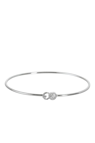 Bracciale bangle - Argento e diamanti
