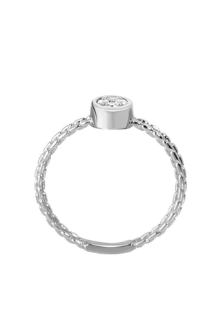 Anello - Argento e diamanti