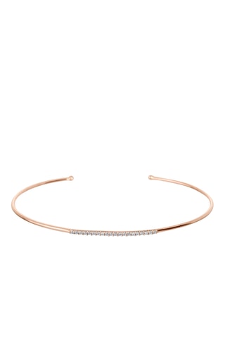 Bracciale bangle - Argento e diamanti