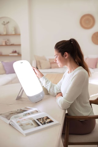 Lâmpada de fototerapia - Branco - 12 000 lux