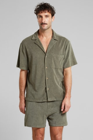 Calções loose - Caqui