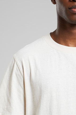 T-shirt relaxed em algodão biológico - Bege