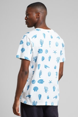 T-shirt regular em algodão biológico - Branco