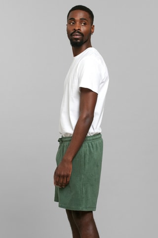 Calções loose em algodão biológico - Caqui