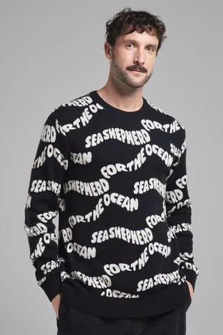 Sweat em algodão biológico - Preto