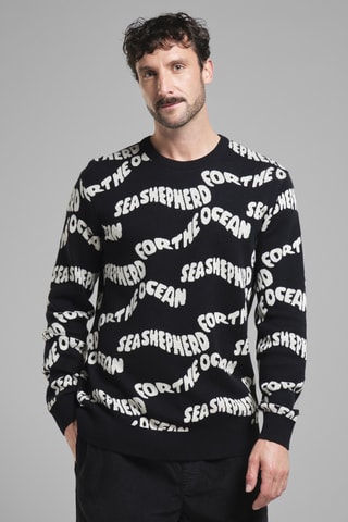 Sweat em algodão biológico - Preto