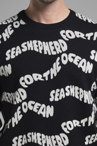 Sweat em algodão biológico - Preto