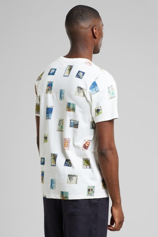 T-shirt regular em algodão biológico - Branco