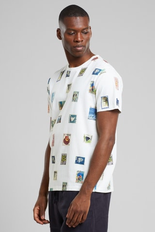 T-shirt regular em algodão biológico - Branco