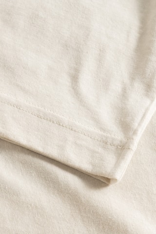 T-shirt em algodão biológico - Bege