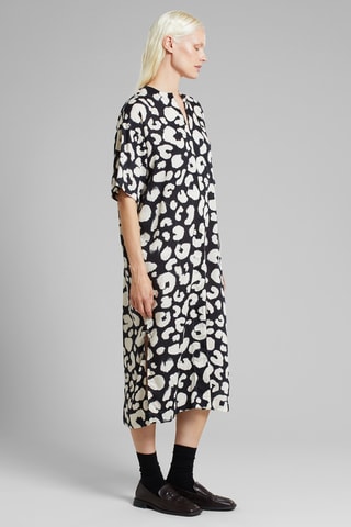 Vestido direito loose - Preto