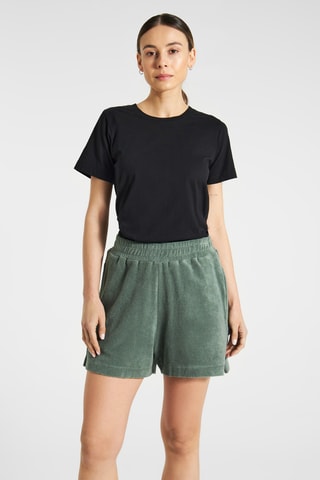 Calções direitos - Caqui