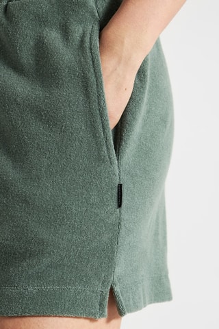 Calções direitos - Caqui