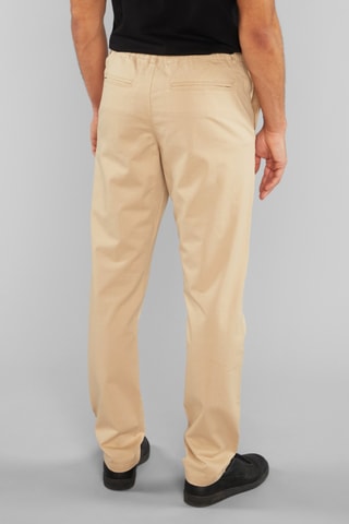 Calças chino em algodão biológico - Bege