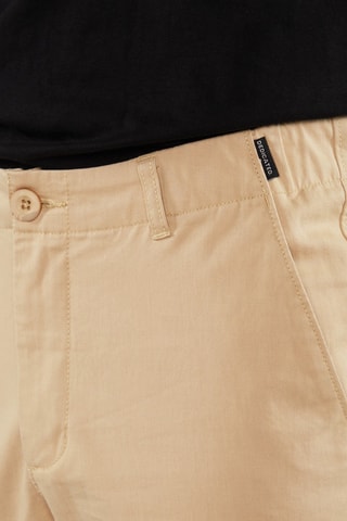 Calças chino em algodão biológico - Bege