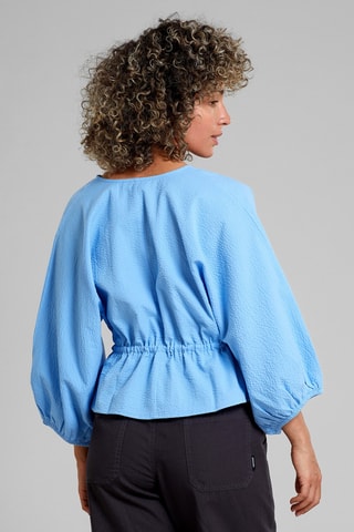 Top em algodão biológico - Azul