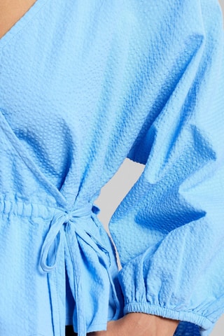 Top em algodão biológico - Azul