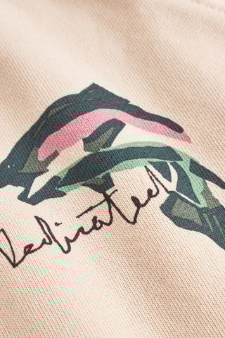 Sweat regular en coton biologique - Écru