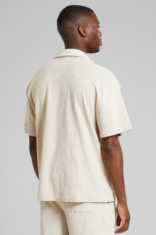 Camisa relaxed em algodão biológico - Cru