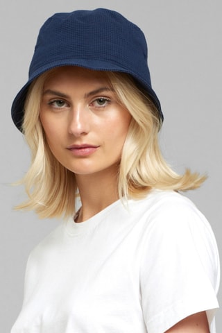 Chapéu à pescador de algodão biológico - Azul-marinho