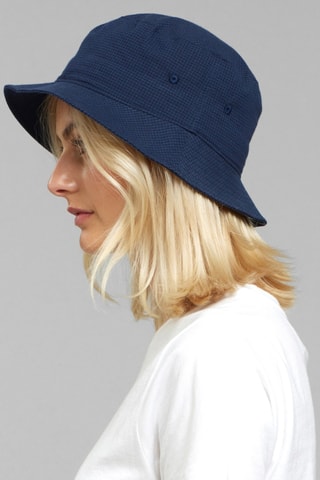 Chapéu à pescador de algodão biológico - Azul-marinho