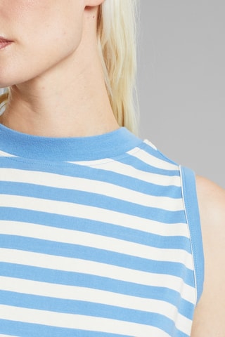 Crop top em algodão biológico - Azul