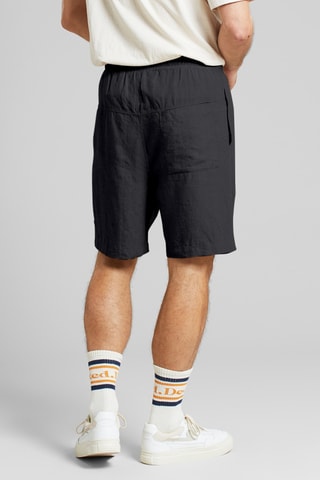 Calções loose em linho - Preto