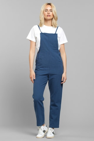 Macacão loose em algodão biológico - Azul-marinho