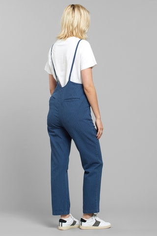 Macacão loose em algodão biológico - Azul-marinho