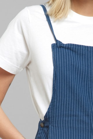 Macacão loose em algodão biológico - Azul-marinho