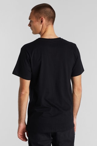 T-shirt regular em algodão biológico - Preto