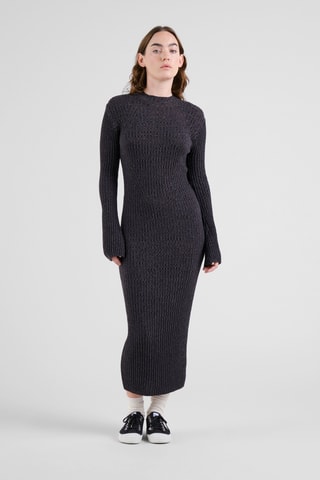 Vestido-camisola - Cinzento-escuro