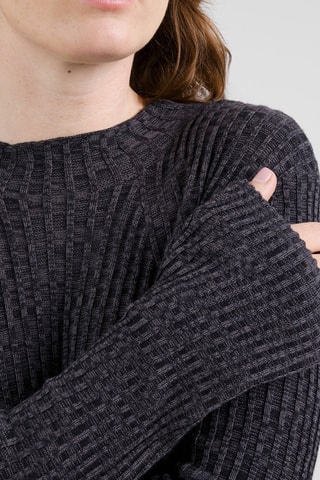 Vestido-camisola - Cinzento-escuro