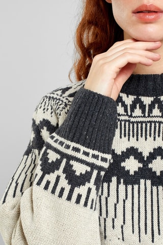 Camisola relaxed em lã - Cru