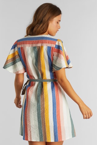 Vestido traçado - Multicor