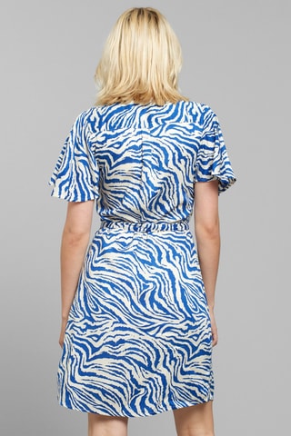 Vestido traçado - Azul