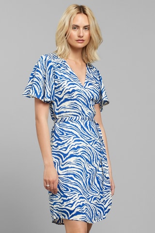 Vestido traçado - Azul