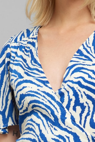 Vestido traçado - Azul