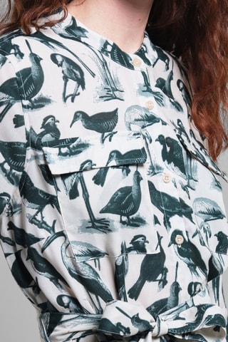 Vestido-camisa - Verde