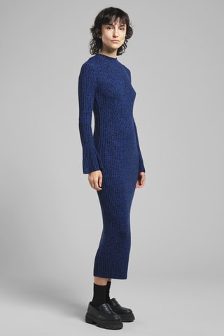 Vestido-camisola em algodão biológico - Preto