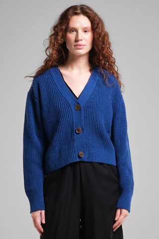 Gilet en laine - Bleu foncé
