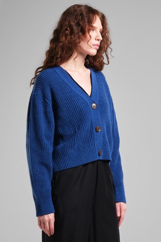 Gilet en laine - Bleu foncé