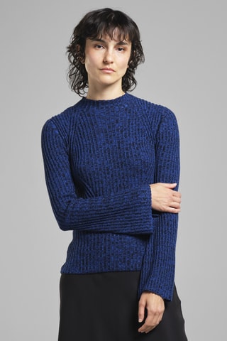 Top em algodão biológico - Azul